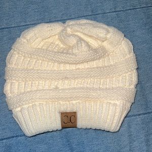 CC beanie ivory color